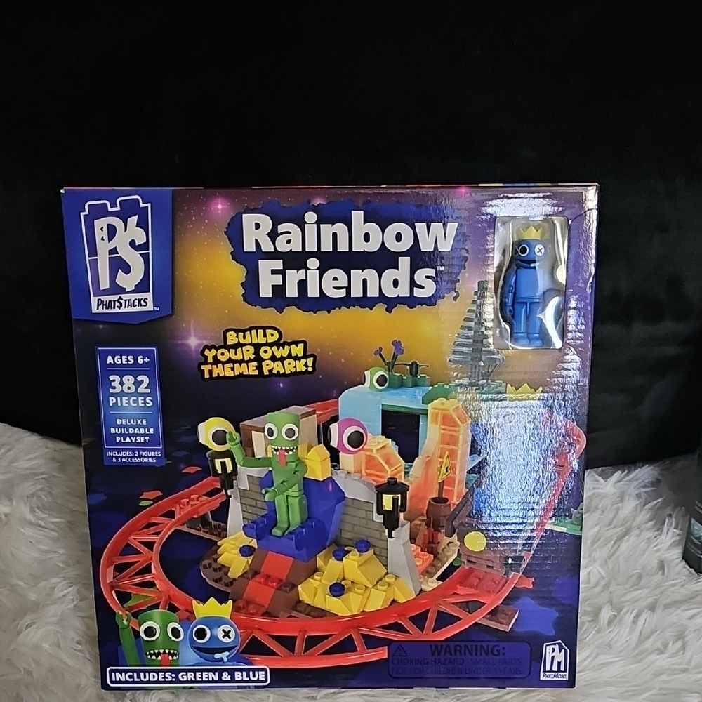 Rainbow Friends Theme Park Building Set - Green and Blue